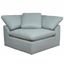 Puff Slipcover For 44 Inch Square Modular Sofa Sectional Chair In Ocean Blue