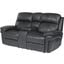 Sunset Trading Luxe Leather Reclining Loveseat with Power Headrest and Console