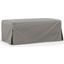 Sunset Trading Newport Slipcovered 44 Inch Wide Ottoman Stain Resistant Performance Fabric Gray