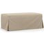 Sunset Trading Newport Slipcovered 44 Inch Wide Ottoman Stain Resistant Performance Fabric Tan