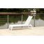 Sunset White Lounge Chaise