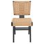Susanne Woven Dining Chair Set of 2 In Black and Natural