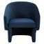 Susie Barrel Back Accent Chair In Navy