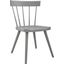 Sutter Wood Dining Side Chair In Light Gray