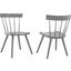 Sutter Wood Dining Side Chair Set of 2 In Light Gray