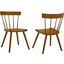 Sutter Wood Dining Side Chair Set of 2 In Walnut