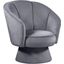Swanson Grey Velvet Accent Chair