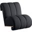 Swoon Black Faux Sheepskin Accent Chair