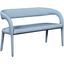 Sylvester Light Blue Faux Leather Bench
