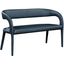 Sylvester Navy Faux Leather Bench