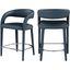 Sylvester Navy Faux Leather Stool