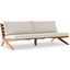 Tahiti Water Resistant Fabric Outdoor Sofa In Off White