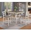Tahoe 5-Piece Counter Height Dining Set (White)