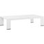 Tahoe Outdoor Patio Powder-Coated Aluminum Coffee Table In White