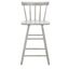 Tally Wood Counter Stool in Grey
