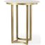 Tanner Marble And Gold Metal Bistro Table