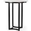 Tanner Marble And Matte Black Bistro Table