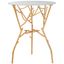Tara White Branched Glass Top Gold Accent Table