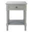 Tate 1 Drawer Accent Table in Distressed Grey