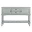 Tate 2Drw 2 Door Console Table in Distressed Grey