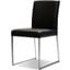 Tate Black Leatherette Dining Chair - Set of 2