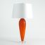 Teardrop Glass Lamp In Orange