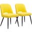 Teddy Dining Chair Set Of 2 In Yellow