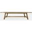Telluride Rustic Distressed Pine 127 Inch Trestle Dining Table With Two Extension Leaves In Gold