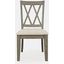 Telluride Rustic Distressed Pine Dining Chair Set of 2 In Grey