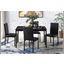 Tempe Black Marble Top Dining Room Set