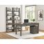 Tempe Grey Stone 65 Inch Home Office Set