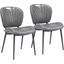 Terrence Dining Chair Set Of 2 In Vintage Gray