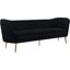 Thanet Black Velvet Sofa