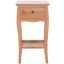 Thelma Red Maple End Table with Storage Drawer