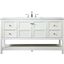 Theo 60 Inch Single Bathroom Vanity In White VF16460WH