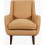 Theo Mid-Century Modern Contemporary Upholstered Accent Chair In Gold