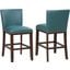 Tiffany KD Counter Chair Set of 2 In Green