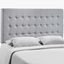 Tinble Sky Gray Queen Upholstered Fabric Headboard