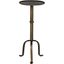 Tini Side Table With Metal In Aged Brass Finish