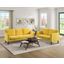 Tolley Yellow Velvet Living Room Set