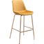 Tony Bar Chair Yellow and Gold