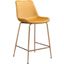 Tony Counter Chair Yellow and Gold