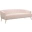 Tori Velvet Sofa In Pink