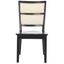 Toril Dining Chair Set of 2 in Black and Natural