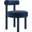 Toulouse Performance Velvet Dining Chair In Midnight Blue