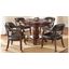Tournament Black Round Folding Game Room Set with Black Chairs