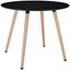 Track Black Round Dining Table EEI-1055-BLK
