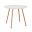 Track White Round Dining Table EEI-1055-WHI