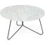 Tracy 30 Inch White Marble Top Coffee Table