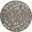 Tranquil Grey And Beige 5 Round Area Rug